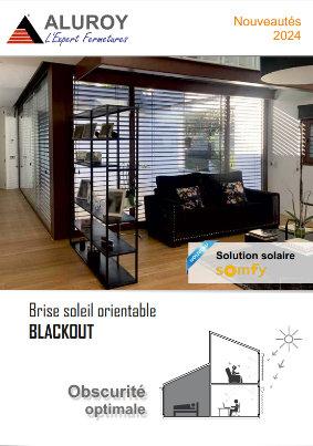 Brise soleil à lames orientable blackout pour une obscurité totale